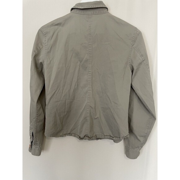 GAP Cargo Shirt in Khaki Long Sleeve Womens SZ S - Picture 11 of 12